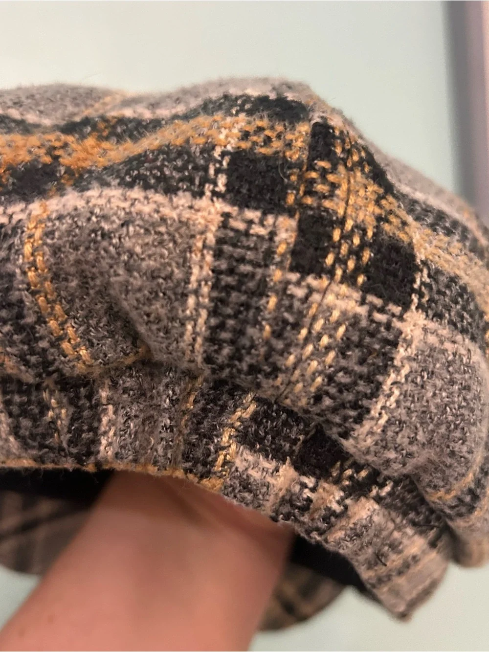 Women's Cadet Cap Newsboy Plaid Hat Lined by D&Y
